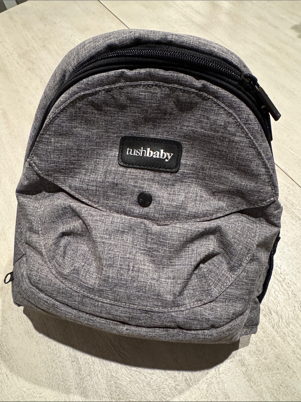 Tushbaby Gray Kids Backpack – Lightweight Everyday Carry